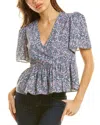 CELINA MOON CELINA MOON SURPLICE BLOUSE