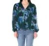 Celina Moon Tie-dye Cailana Top In Blue,green