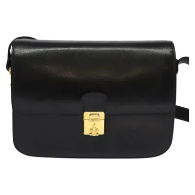 Pre-owned Celine Céline - Black Leather Shoulder Bag ()