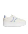Celine - Block Sneakers With Back Triomphe And Wedge Outsole In Calfskin In White