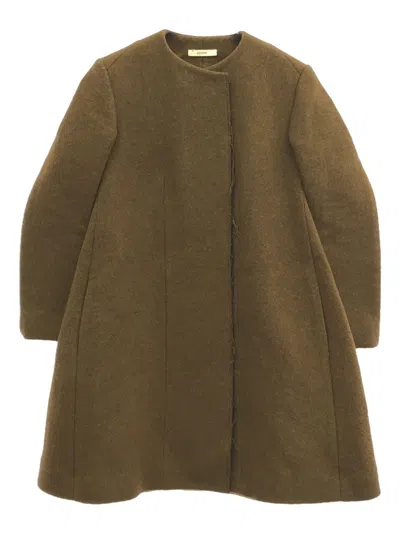 Pre-owned Celine 00's Wool Coat In Brown