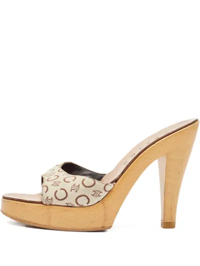 Pre-owned Celine 120mm Platform Sandals
