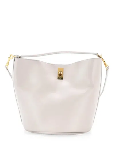 Pre-owned Celine 16 Bag Leather Bucket Bag In Gray