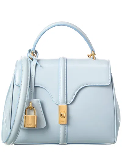 Celine 16 Mini Leather Satchel In Blue