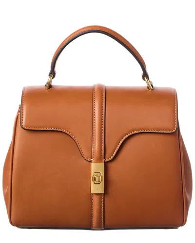 Celine 16 Mini Leather Satchel In Brown