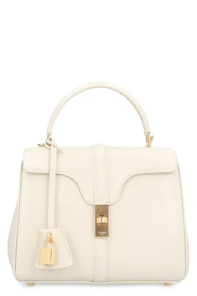 Celine 16 Piccola Leather Handbag In Animal Print