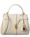 Celine 16 Small Leather Satchel In White