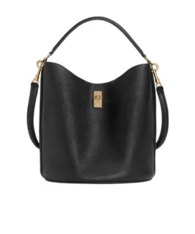 Celine Bucket 16 Bag In Supple Grained Calfskin In Black