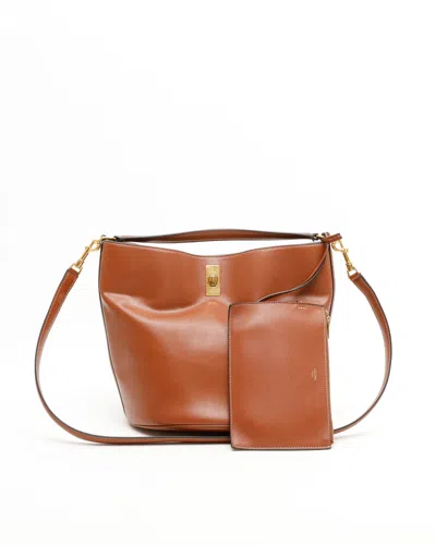 Celine Céline 16 Teen Bucket Bag In Brown