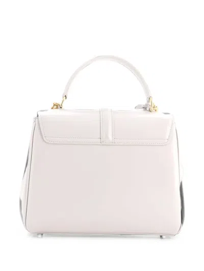 Pre-owned Celine 16 Top Handle Bag Smooth Calfskin Small Satchel In Grey