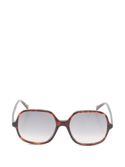 Pre-owned Celine 1920s Square Sunglasses In Brown