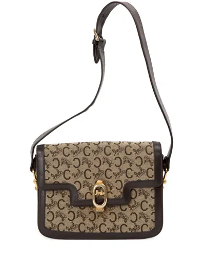 Pre-owned Celine 1970 Horsebit Shoulder Bag In Brown