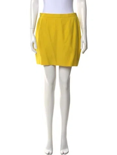 Pre-owned Celine 1980 Mini Skirt In Yellow