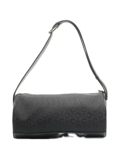 Pre-owned Celine 1990-2000 C Macadam Canvas Shoulder Bag In Black