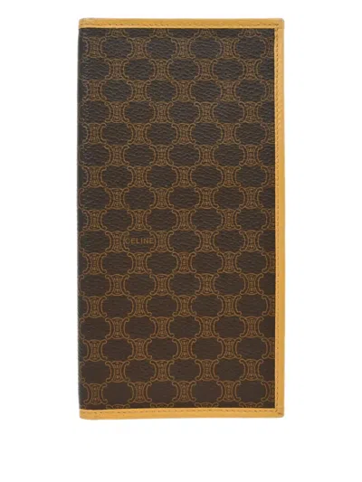 Pre-owned Celine 1990-2000 Macadam Wallet In Brown