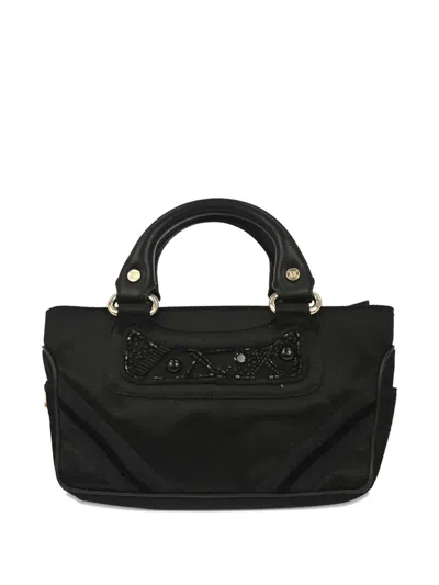 Pre-owned Celine 1990-2000s Beaded Boogie Bag Handbag In Black