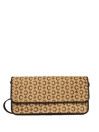 Pre-owned Celine 1990-2000s C-macadam Shoulder Bag In Neutral