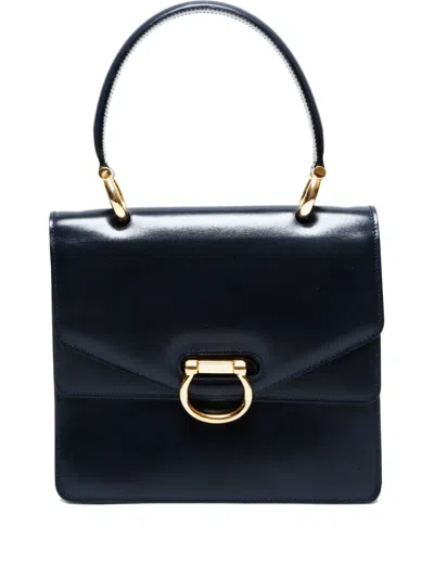 Pre-owned Celine 1990-2000s Double Flap Tote Bag In Black