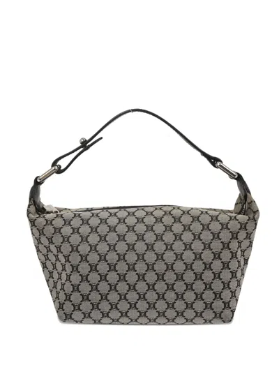 Pre-owned Celine 1990-2000s Macadam Canvas Tote Bag In Black