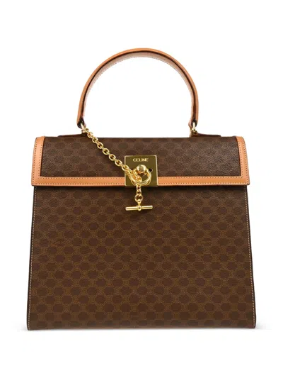Pre-owned Celine 1990-2000s Macadam Handbag In Brown