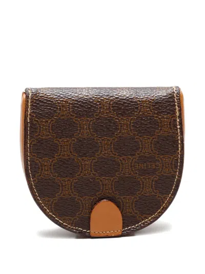 Pre-owned Celine 1990-2000s Macadam Shoulder Bag In Brown