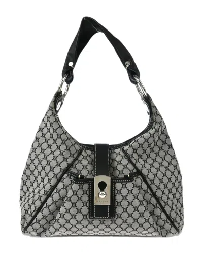 Pre-owned Celine 1990-2000s Macadam Shoulder Bag In Gray