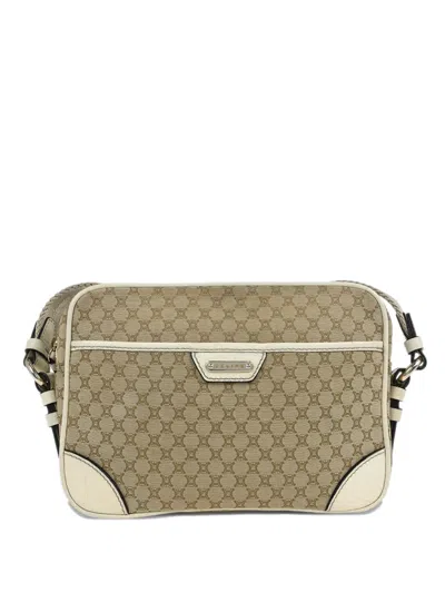 Pre-owned Celine 1990-2000s Macadam Shoulder Bag In Neutral