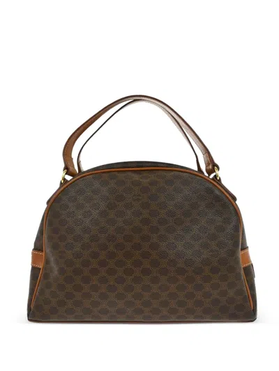 Pre-owned Celine 1990-2000s Macadam Top Handle Handbag In Brown