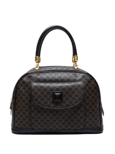 Pre-owned Celine 1990-2000s Macadam Top-handle Tote Bag In Black