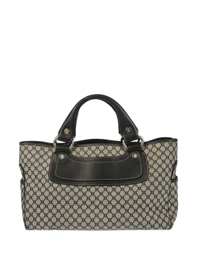 Pre-owned Celine 1990-2000s Macadam Tote Bag In Gray