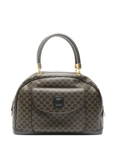 Pre-owned Celine 1990-2000s Patterned Tote Bag In Black