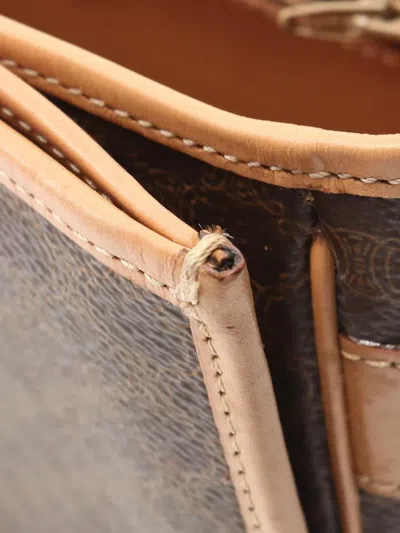 Pre-owned Celine 1990-2010 Macadam Crossbody Bag In Brown