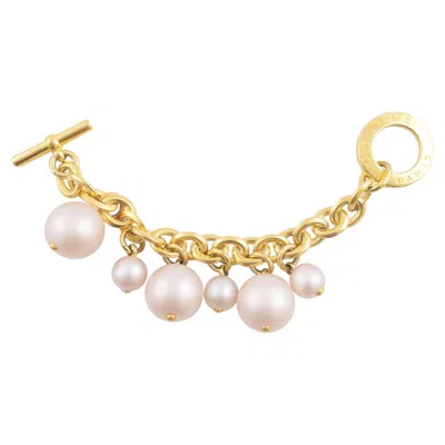 Pre-owned Celine 1990's  Faux Jumbo Pearl Bracelet In Multiple