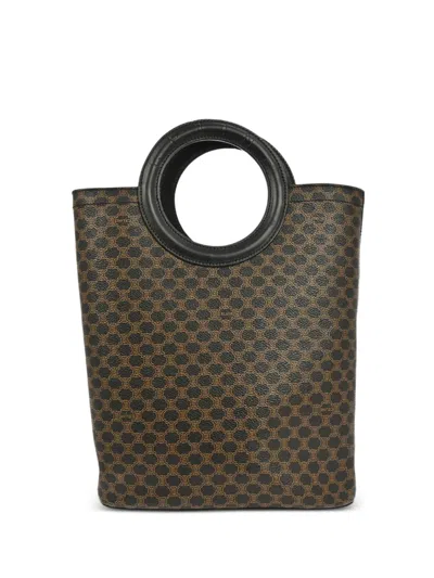 Pre-owned Celine 1990-2000 Macadam Handle Tote Bag In Black