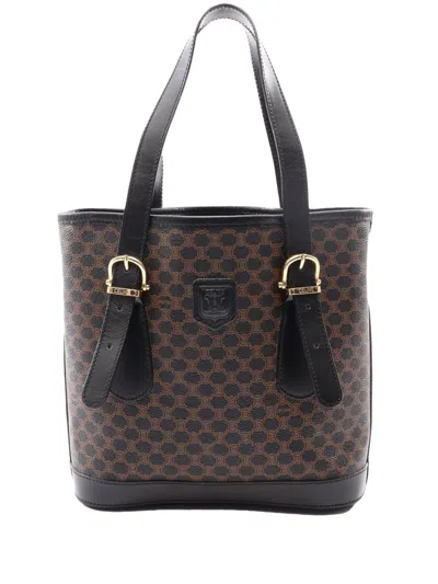 Pre-owned Celine 1990-2000 Macadam Tote Bag In Black