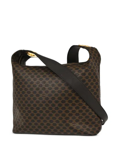 Pre-owned Celine 1990-2000s Macadam Shoulder Bag In Brown