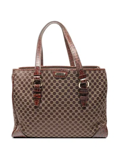 Pre-owned Celine 1990-2000s Macadam Tote Bag In Brown