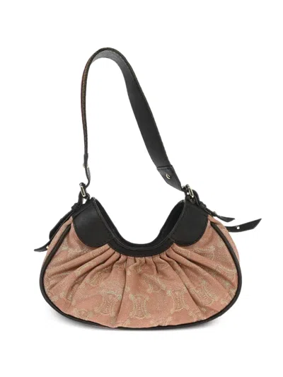Pre-owned Celine 1990s Macadam Canvas Handbag In Pink