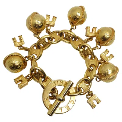 Pre-owned Celine 1990s Planet Arc De Triomphe Charm Bracelet In Multi