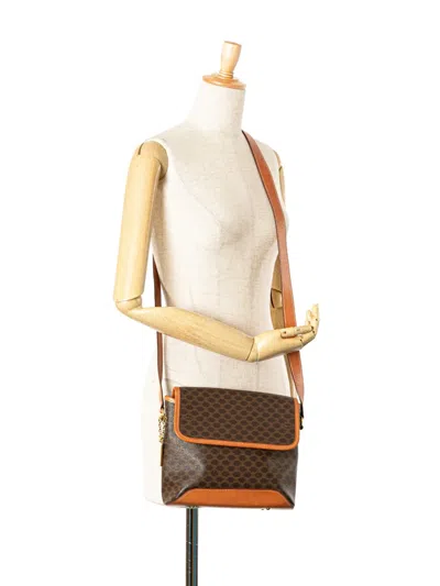Pre-owned Celine 1995 Macadam Coated Canvas Crossbody Bag
