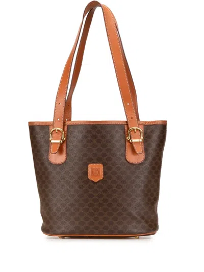 Pre-owned Celine 1995 Macadam Coated Canvas Tote Bag