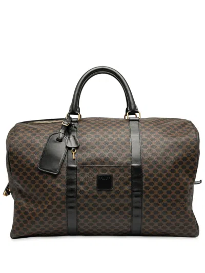 Pre-owned Celine 1998 Macadam Coated Canvas Travel Bag