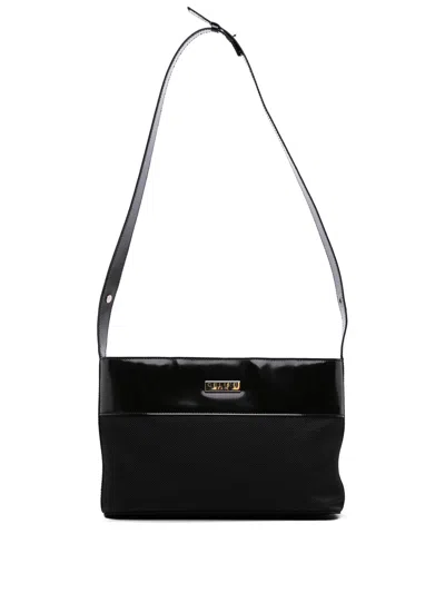 Pre-owned Celine 1998 Nylon Shoulder Bag In Black