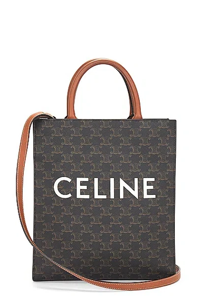 Celine 2 Way Tote Bag In Brown