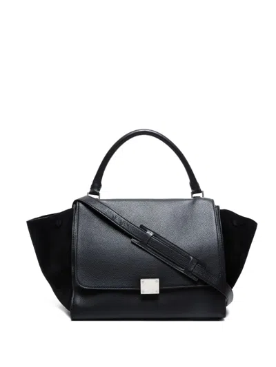Pre-owned Celine 2000-2015 Trapeze 2way Tote Bag In Black