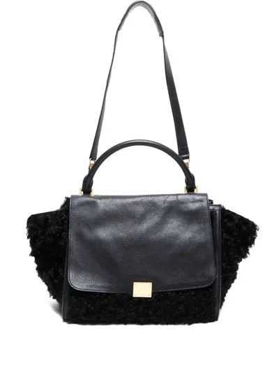 Pre-owned Celine 2000-2015 Trapeze Handbag In Black