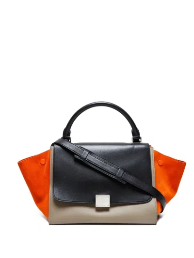 Pre-owned Celine 2000-2015s Trapeze Tote Bag In Brown