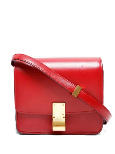 Pre-owned Celine 2000-2020s Classic Box Cross Body Bag In Red