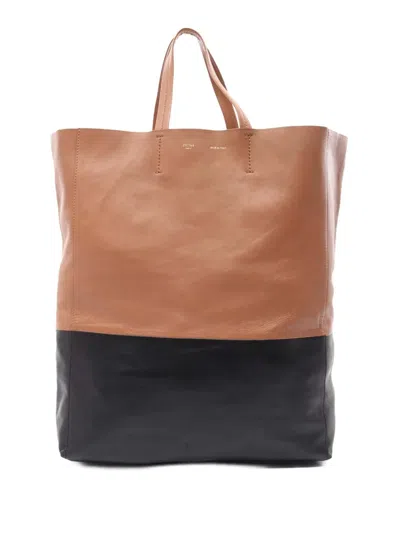 Pre-owned Celine 2000-2024 Bicolor Leather Vertical Cabas Tote Bag