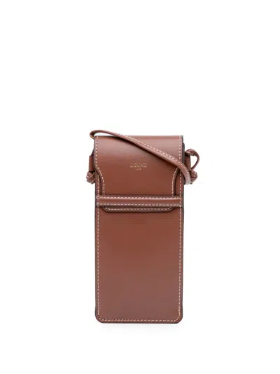 Pre-owned Celine 2000-2025 Leather Sunglasses Case Crossbody Bag